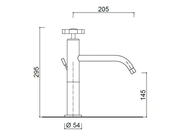 GIÒ CRYSTAL - GIÒ - F3539A/S - Countertop single handle 1 hole washbasin tap by Rubinetteria Giulini - view 3